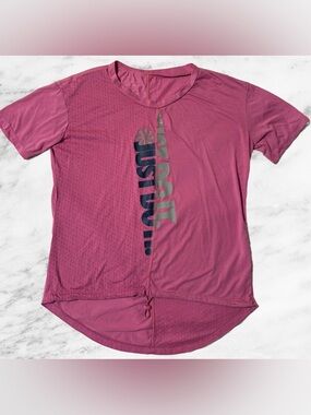 Nike Women's Mauve Short Sleeve 'Just Do It' Tee